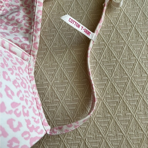 Love Pink Leopard Print T-Shirt Demi Bra EUC 34B - Picture 7 of 12